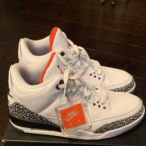 Retro Air Jordan 3 Free Throw line Wht/Blk/cement 2013 release year